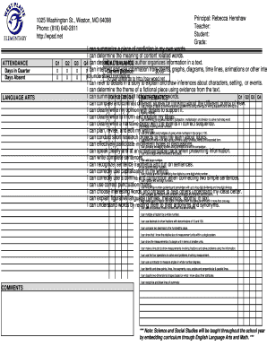 ES Report Card - Grade 4 PowerSchool Report - wpsd