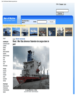 Brest Mor Glaz dnonce labandon de cargos dans le port - le-havre vessels-in-france