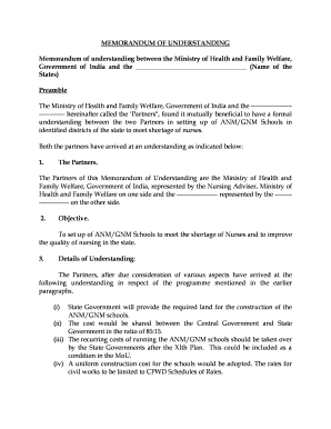 Sample of memorandum of encumbrances - MEMORANDUM OF UNDERSTANDING - bnadrsgis1bbnicbbinb - nadrsgis1 nic