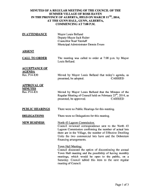 Excuse letter for ojt - IN ATTENDANCE Mayor Louis Belland DeputyMayor Jack Ruiter Councillor Noel Tetzlaff Municipal Administrator Dennis Evans ABSENT CALL TO ORDER ACCEPTANCE OF AGENDA Res - rosshaven