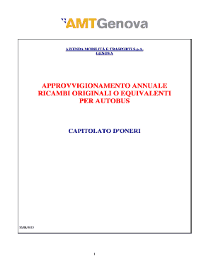 3053 in word - APPROVVIGIONAMENTO ANNUALE RICAMBI ORIGINALI O EQUIVALENTI - amt genova