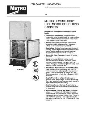 METRO FLAVOR LOCK HIGH MOISTURE HOLDING CABINETS - metroshelving