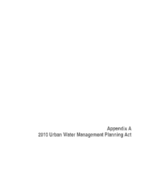 Appendix A 2010 Urban Water Management Planning Act 2010 UWMP Guidebook Section K: Final California Water Code, Division 6, Part 2 - cityofsantamariaonline