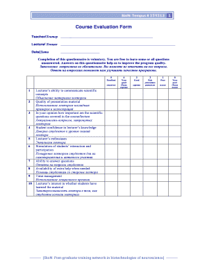 Course evaluation survey - david skrypichayko