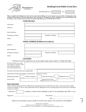 Event booking form example - BC-Booking Form amp TampC Public Hire-Event - blackstoneclydesdales co