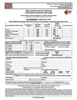 2009 Canadian Salary Surveys Registration Form.doc