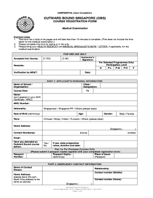 obs registration form