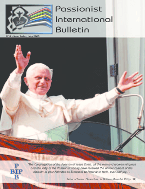 Passionist International Bulletin - Passiochristi - passiochristi