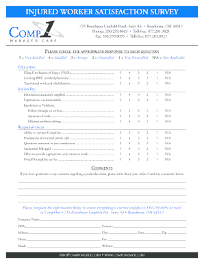 Essay template middle school - INJURED WORKER SATISFACTION SURVEY - bcomponemcobbcomb