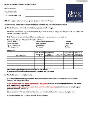 P45 - Print Form - Honey Barrett Medical Accountants - honeybarrettmedical co