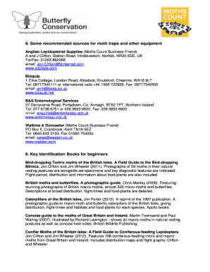 Example of ck certificate - anglian lepidopterist supplies