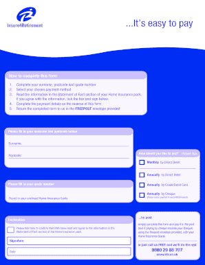 Quotation format letter - 100797 A4 Easy Payment Form A5 Aug 12 - insure4retirement co