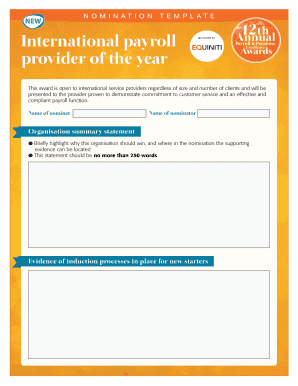 Payroll check format - NOMINATION TEMPLATE 12CIPPsth International payroll - cipp org