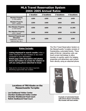 Restaurant reservation form template - Kiosk Rates and Form