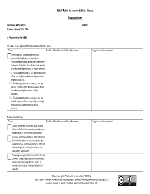 EQuIP Rubric for Lessons Units Science - theproecenter