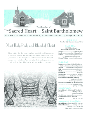 The Churches of The Sacred Heart&amp