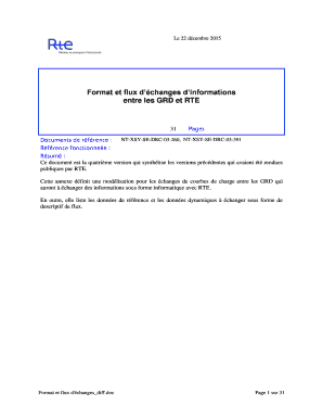 Format et flux dchanges dinformations entre les GRD et RTE