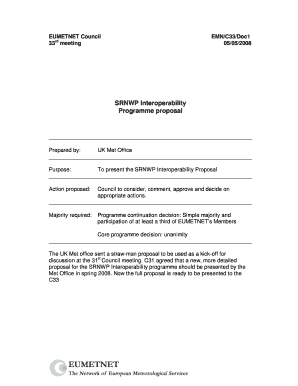 SRNWP Interoperability Programme proposal - RC-LACE - rclace