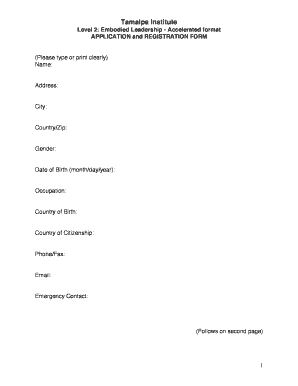 Credit card application template - Application Form Accelerated Training-2 - Tamalpa Institute - tamalpa