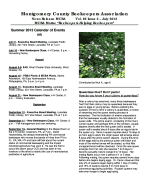 Legal agreement between two parties - News Release MCBA - montcobeekeepers