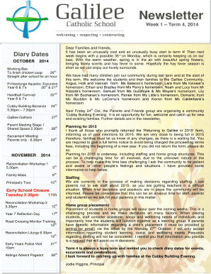 Term sheet template - Newsletter - bgalileebbcatholicbbedubau - galilee catholic edu