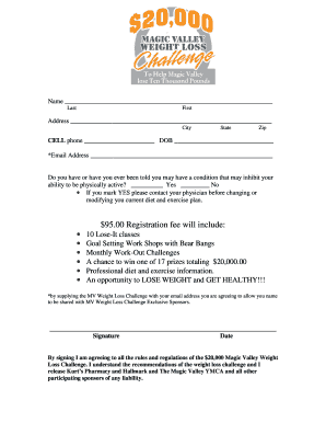 Army pt schedule template - REGISTRATION FORM CELL - ymcatfcom