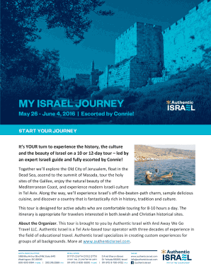 MY ISRAEL JOURNEY - Authentic Israel
