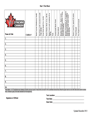 Updated December 2013 Star 1 Test Sheet Name & Club CASSA ... - iranianexpert
