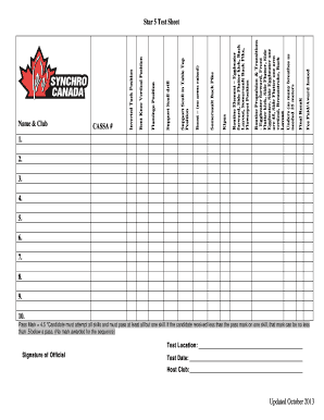 Star 5 Test Sheet October 2013 - iranianexpert