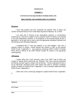 How to fill out 1750 - USOC Code of Ethics - The United States Equestrian Federation - usef