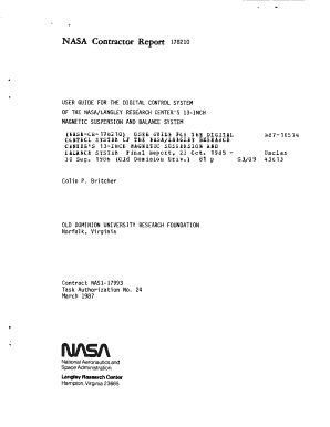 Pdf guide template - User guide for the digital control system of the NASALangley bb - ntrs nasa