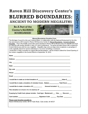 Volunteer fire department donation letter template - A Blurred Boundaries Donation Form - Raven Hill Discovery Center - ravenhilldiscoverycenter