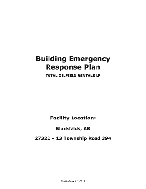 Building Emergency Response Plan - Total Energy Services Inc. - intranet totalenergy
