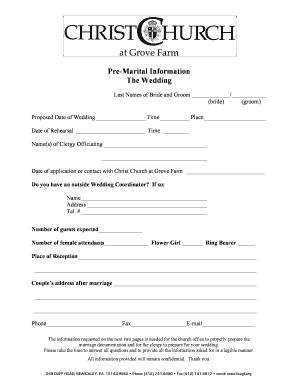 Pre-Marital Information The Wedding - bccgfbborgb