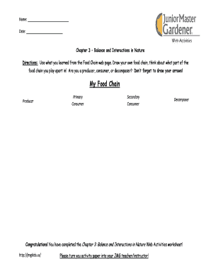 Car sale contract template - My Food Chain - Junior Master Gardener Program - jmgkids