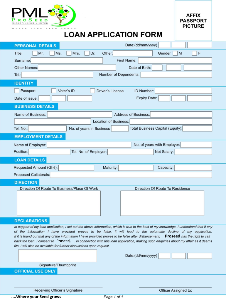 Group Loan Application Form - Fill Online, Printable, Fillable, Blank ...