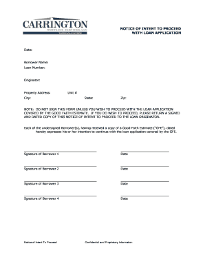 Notice of Intent to Proceed CMS - bMortgageDepotbbcomb