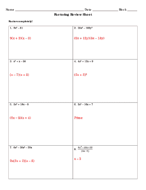 factoring review assignment