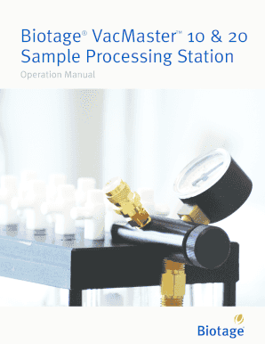 Biotage VacMaster 10 & 20 Sample Processing Station