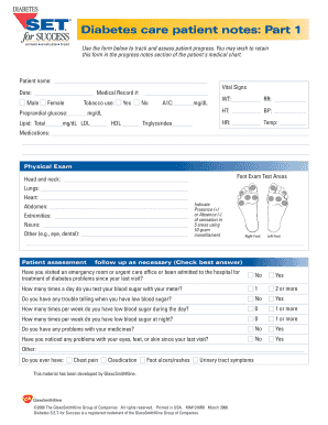 Diabetes care patient notes Part 1 - meridianhealthplancom