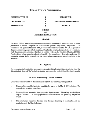 BEFORE THE CRAIG MARTIN - Texas Ethics Commission - webdev ethics state tx