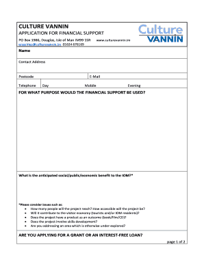 Culture Vannin Grants Application Form NEW DRAFT Mar2016 - culturevannin