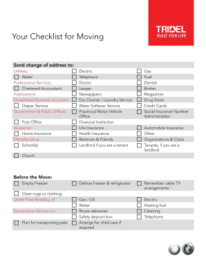 Inspection form templates - Your Guide to Moving In