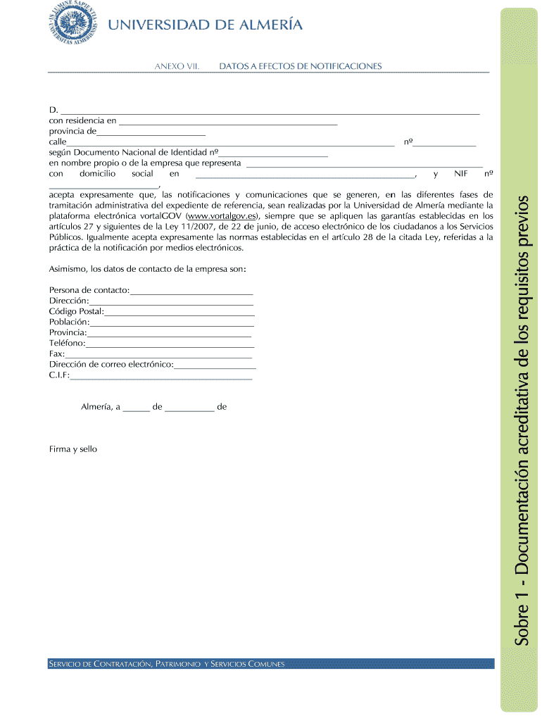 DATOS A EFECTOS DE NOTIFIC Vista previa en la página 1