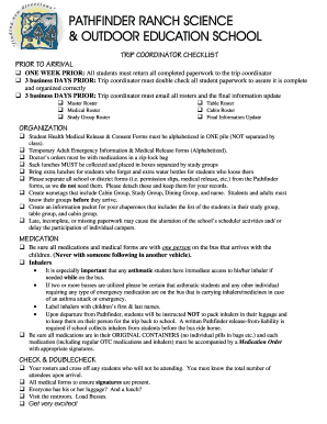 Transition document - PATHFINDER RANCH SCIENCE amp OUTDOOR EDUCATION SCHOOL