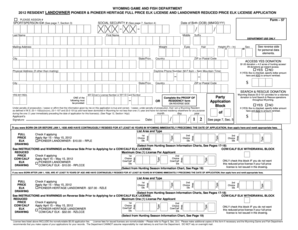 Wyoming Resident Landowner Elk License Application