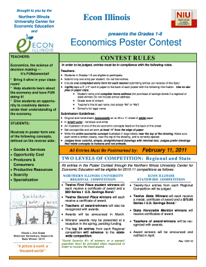 Grades 1-8 Economics Poster Contest