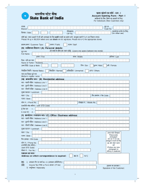 Account Opening Form
