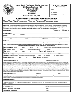 Sarpy County Accessory Use Building Permit