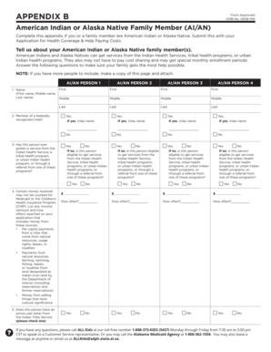 Appendix B Form for American Indian or Alaska Native Family Members